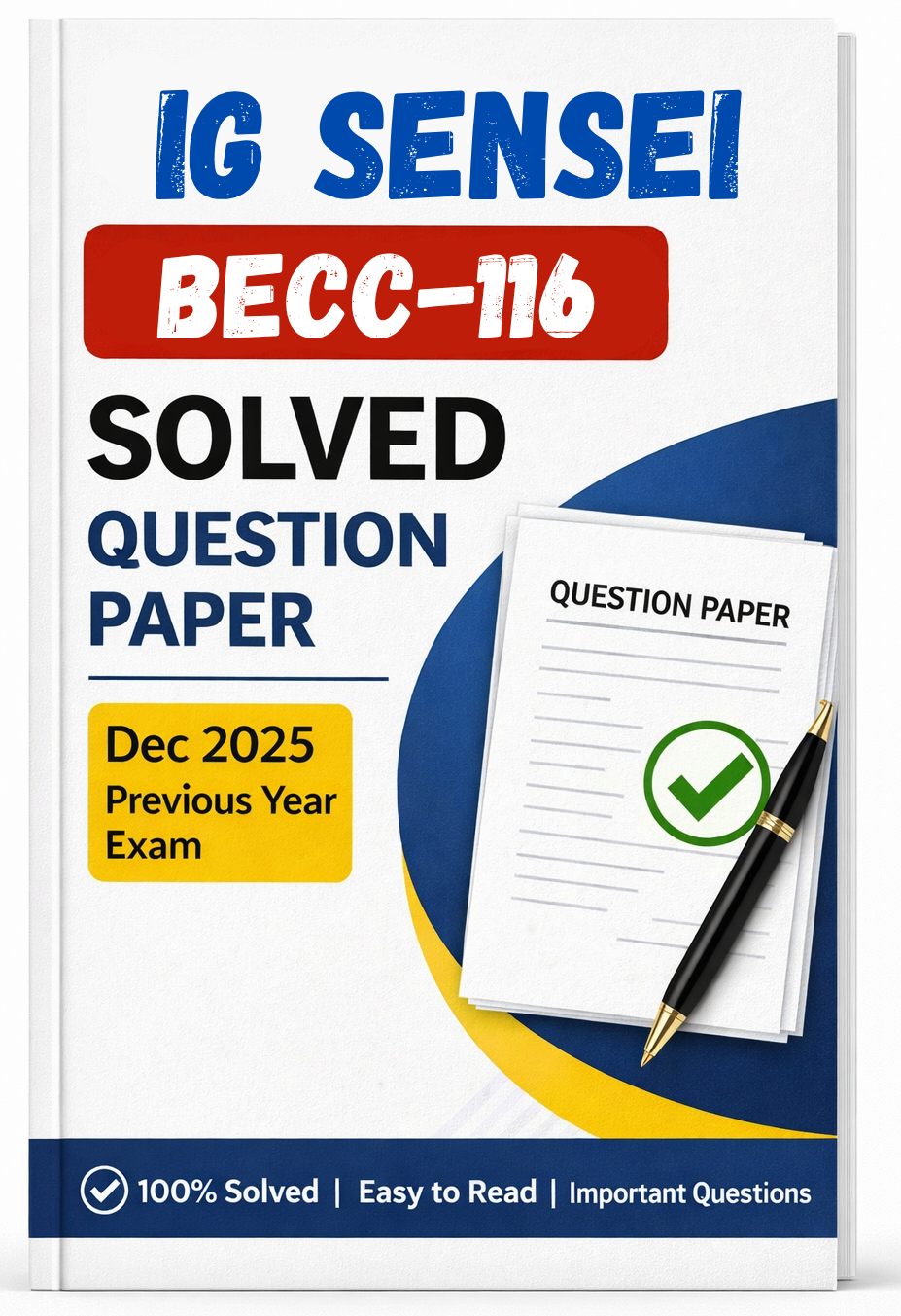 BECC-116 Dec 2025 Previous Year Solved Question Paper
