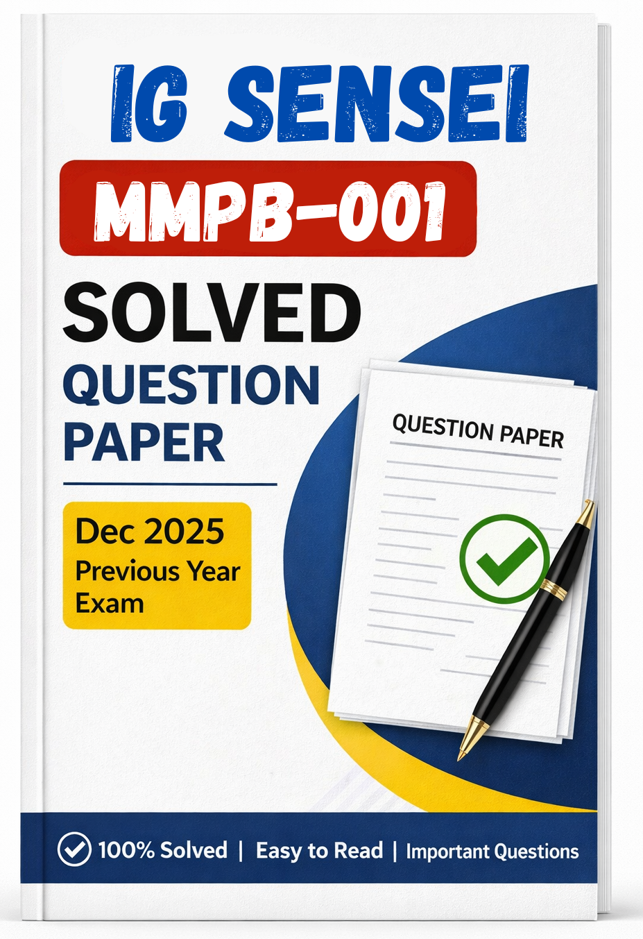 MMPB-001 Dec 2025 Previous Year Solved Question Paper