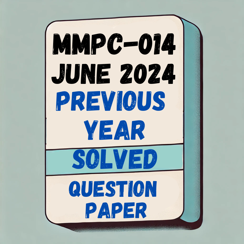 MMPC-014 Previous Year Solved Question Paper