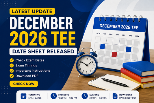 IGNOU December 2026 TEE Date Sheet – Exam Dates & Timings