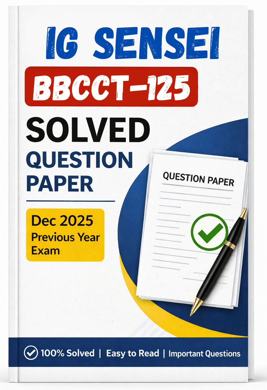 BBCCT-125 Dec 2025 Previous Year Solved Question Paper