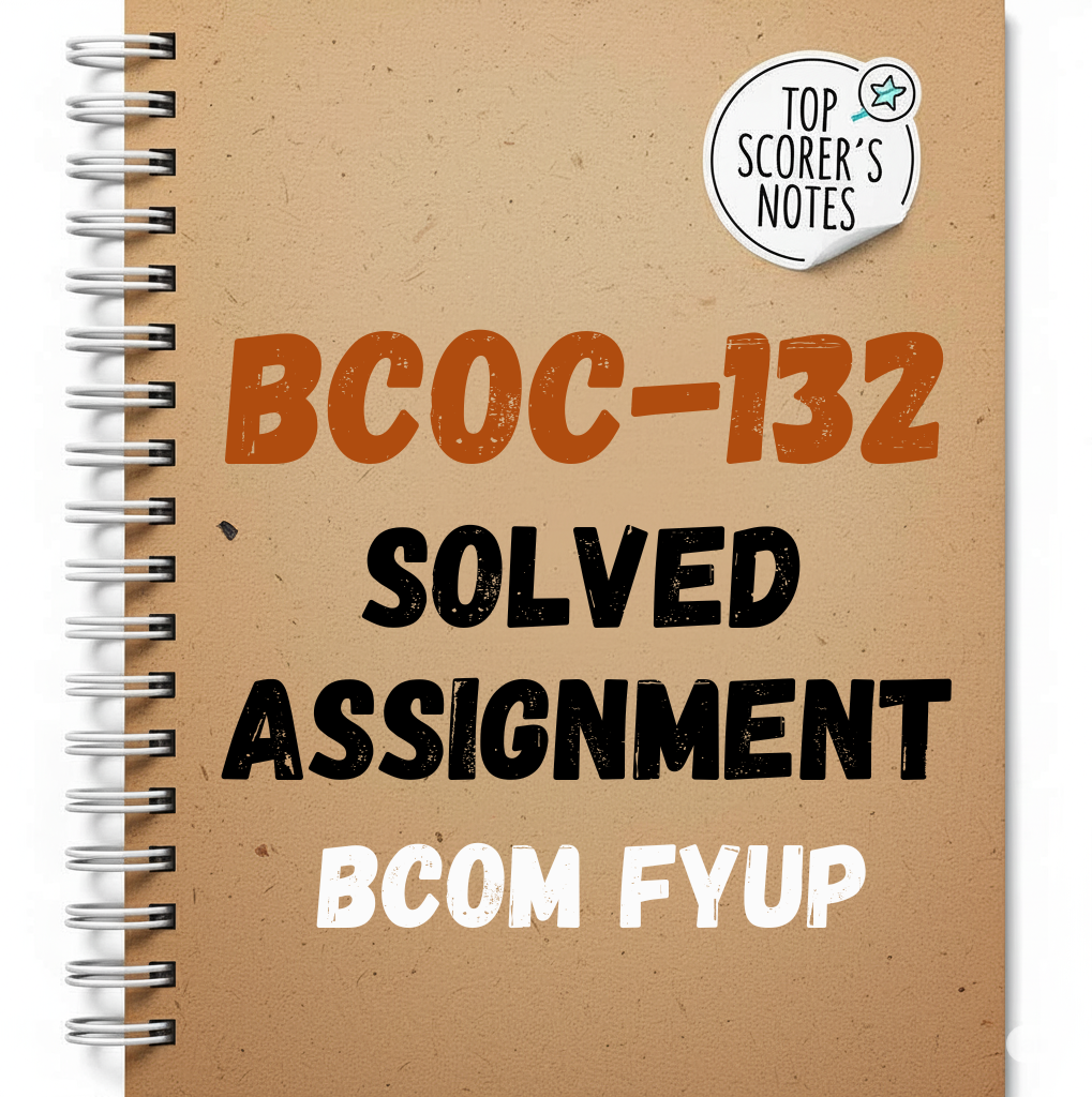 BCOC-132 Solved Assignment 2026 | IGNOU Assignment PDF Download