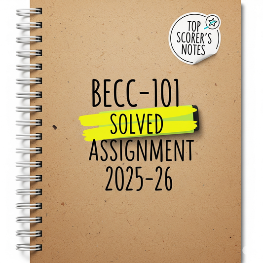 BECE-101 Solved Assignment