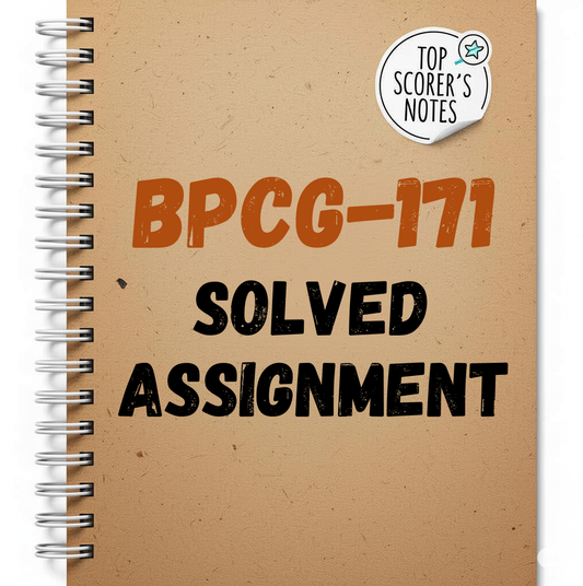 BPCG-171 Solved Assignment 2025-26 | IGNOU Assignment PDF Download