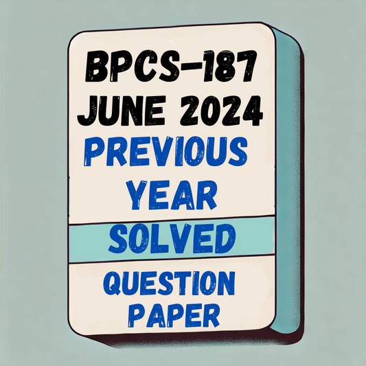 BPCS-187 Hindi Previous Year Solved Question Paper