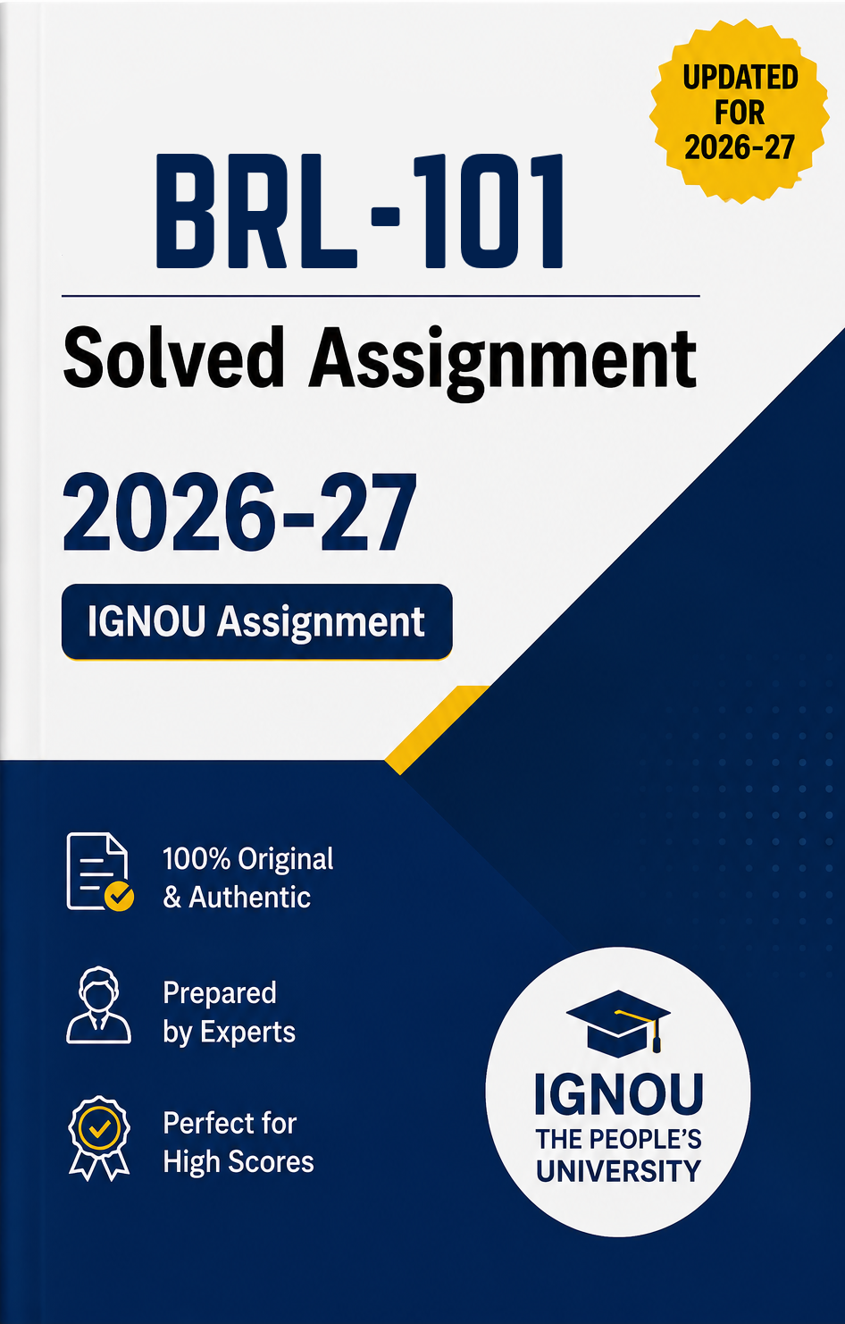 BRL-101 Solved Assignment 2026-27 | IGNOU Assignment