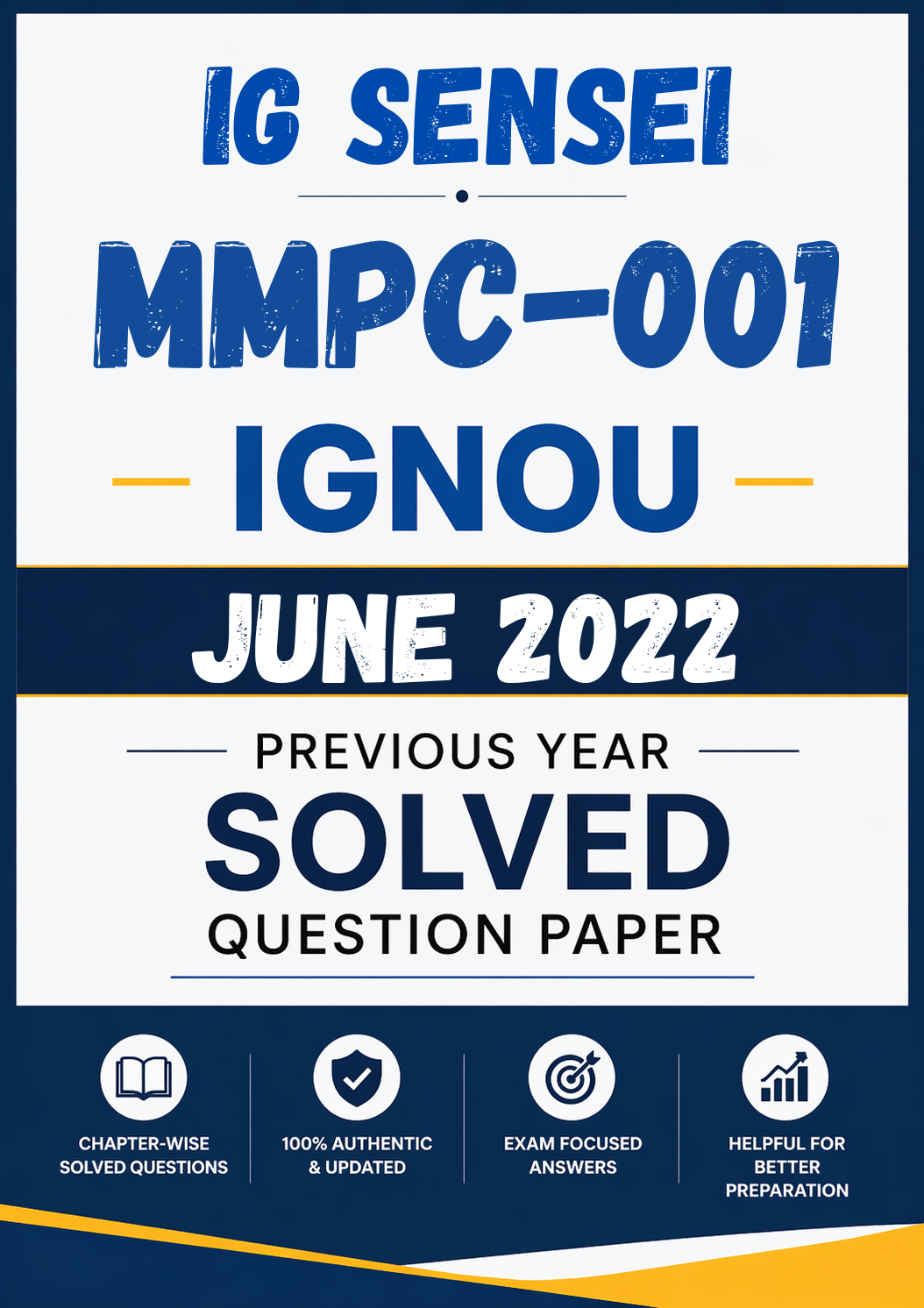 MMPC-001 June 2022 Previous Year Solved Question Paper