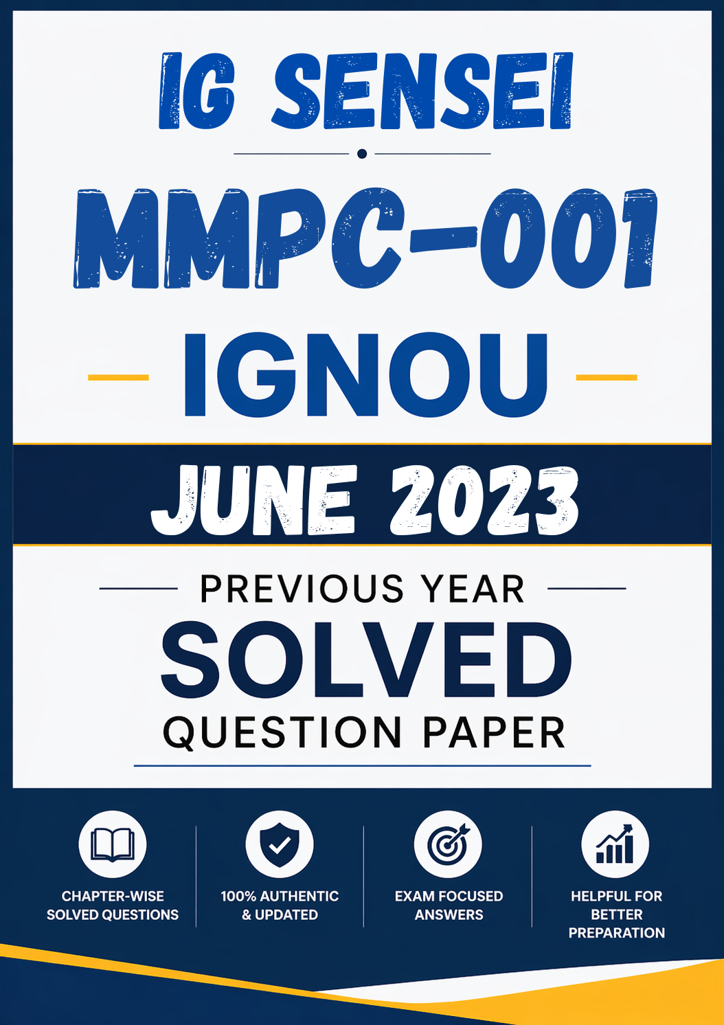 MMPC-001 June 2023 Previous Year Solved Question Paper