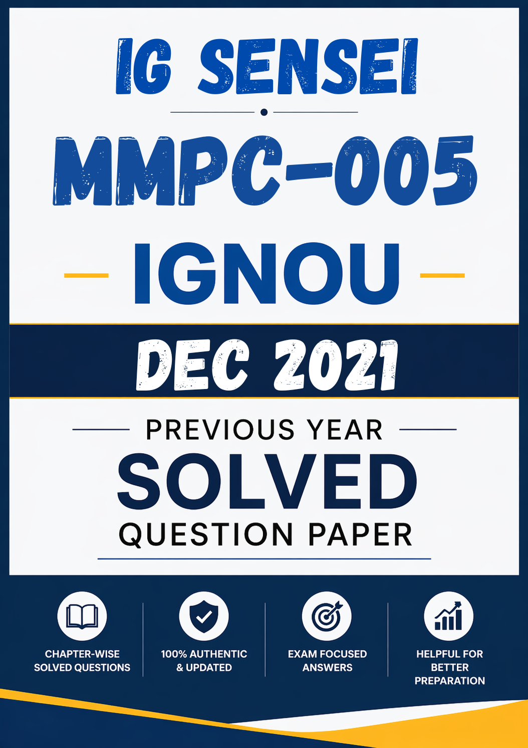 MMPC-005 Dec 2021 Previous Year Solved Question Paper