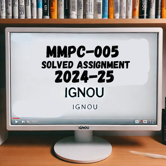MMPC-005 Solved Assignment