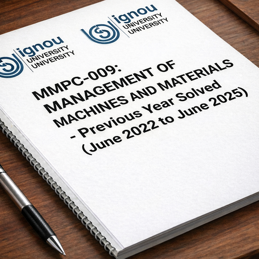 MMPC-009 June 2022 to June 2025 Previous Year Solved Question Paper