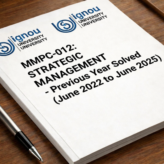 MMPC-012 June 2022 to June 2025 Previous Year Solved Question Paper