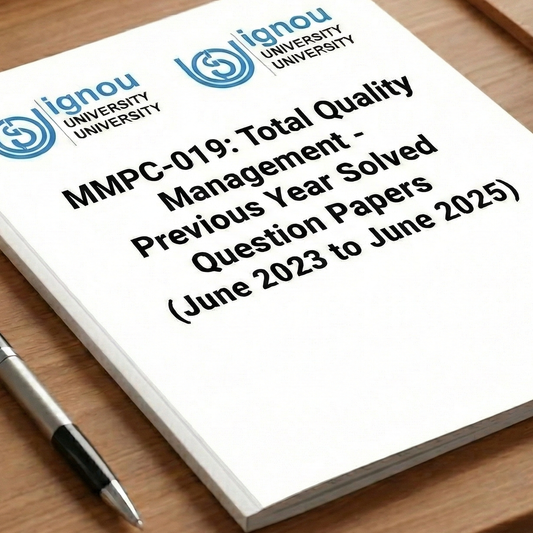 MMPC-019 June 2023 to June 2025 Previous Year Solved Question Paper