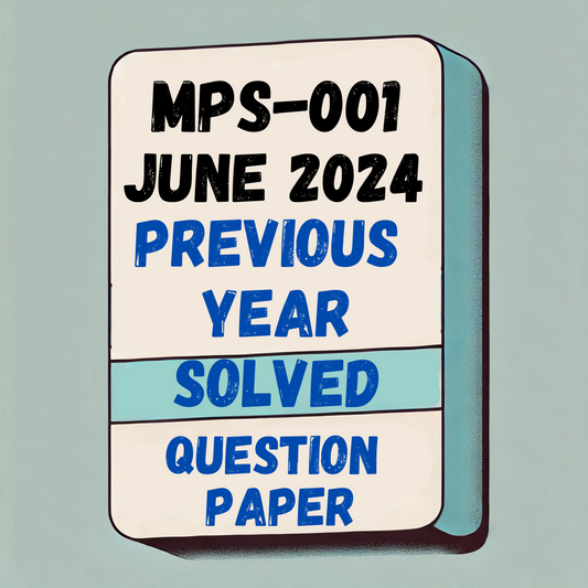 MPS-001 Previous Year Solved Question Paper