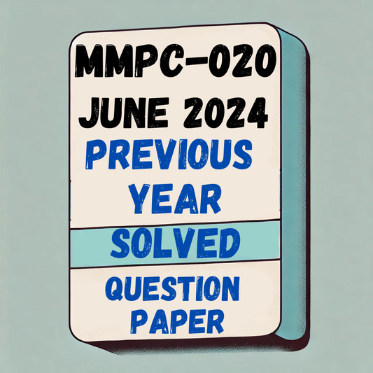 mmpc 020 Previous Year Solved Question Paper